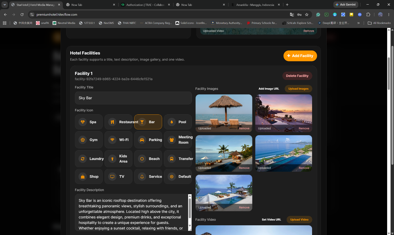 Showcase page design mockup 2